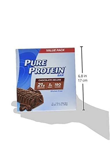 Bars, High Protein, Nutritious Snacks to Support Energy, Low Sugar, Gluten Free, Chocolate Peanut Butter, 1.76oz, 12 Count (Packaging May Vary)