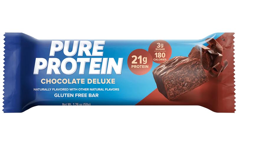 Bars, High Protein, Nutritious Snacks to Support Energy, Low Sugar, Gluten Free, Chocolate Peanut Butter, 1.76oz, 12 Count (Packaging May Vary)