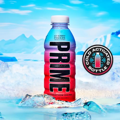 PRIME Hydration ICE POP | Sports Drinks | Electrolyte Enhanced for Ultimate Hydration | 250mg BCAAs | B Vitamins | Antioxidants | 2g Of Sugar | 16.9 Fluid Ounce | 12 Pack