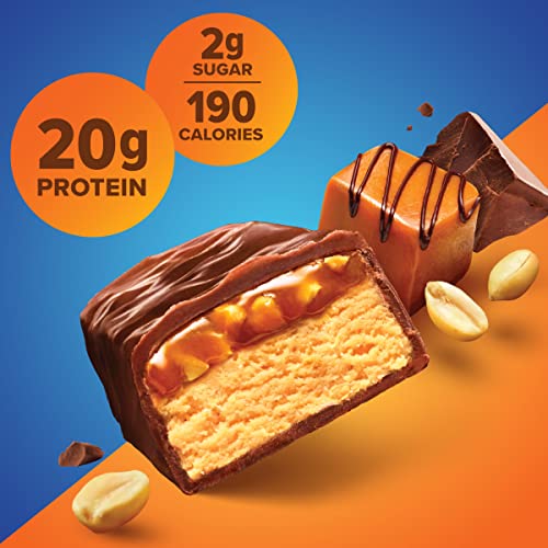 Bars, High Protein, Nutritious Snacks to Support Energy, Low Sugar, Gluten Free, Chocolate Peanut Butter, 1.76oz, 12 Count (Packaging May Vary)