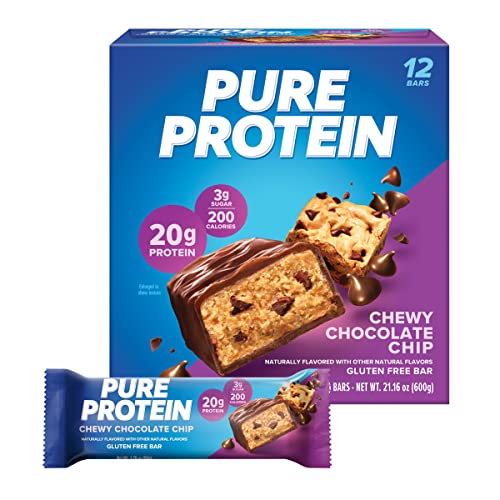 Bars, High Protein, Nutritious Snacks to Support Energy, Low Sugar, Gluten Free, Chocolate Peanut Butter, 1.76oz, 12 Count (Packaging May Vary)