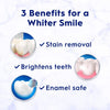 Crest 3D White Advanced Luminous Mint Teeth Whitening Toothpaste, 3.7 oz Pack of 4 - Helps Remove Surface Stains, Whitens Teeth, Strengthens Tooth Enamel, Protects Against Cavities