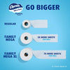 Charmin Toilet Paper Ultra Soft Cushiony Touch, 18 Family Mega Rolls = 90 Regular Rolls